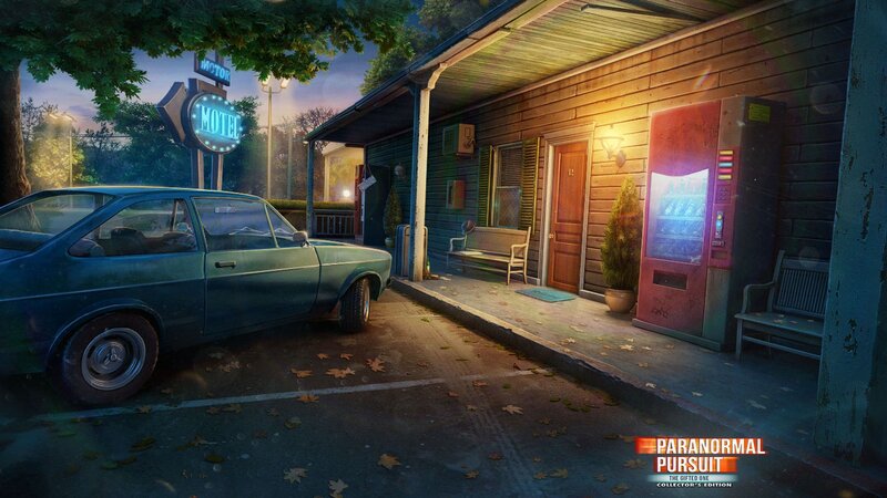 Vintage Car at Motel