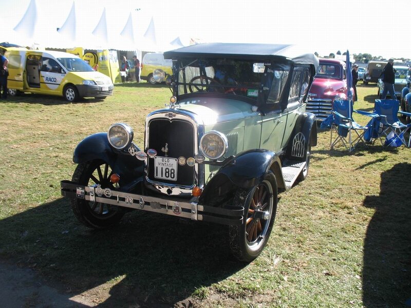 vintage car at outdoor show