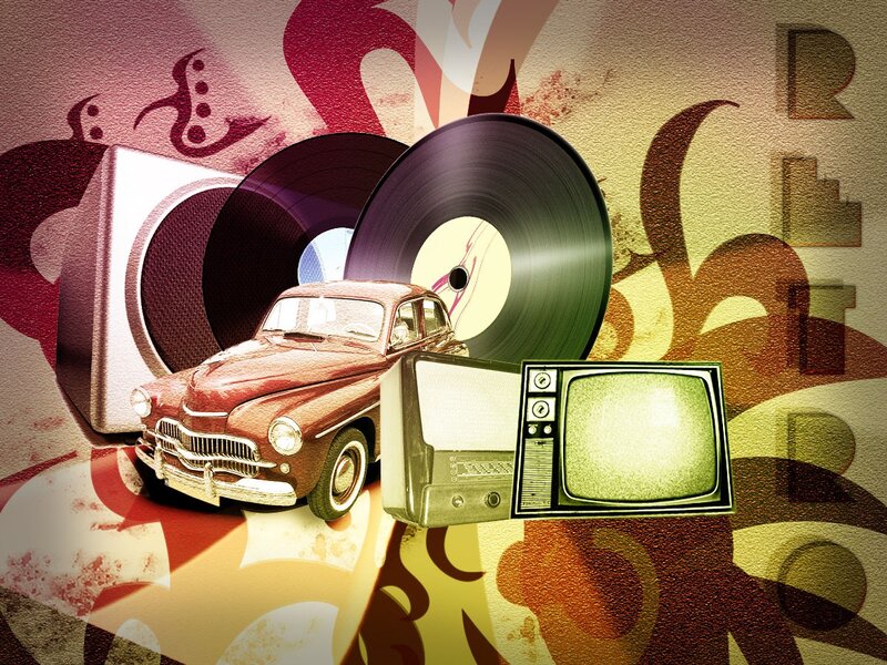 Vintage Car Collage