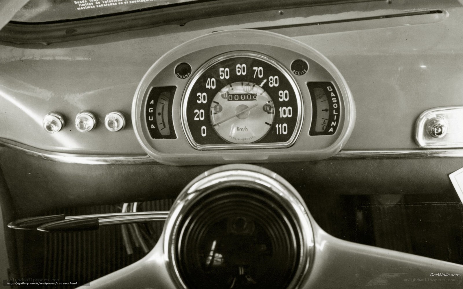 vintage car dashboard