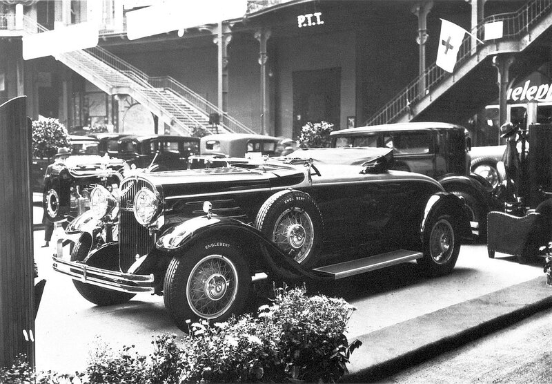 Vintage car display at P.T.I.