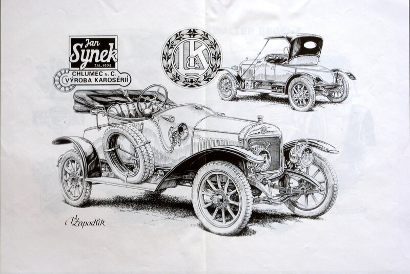 Vintage car illustration