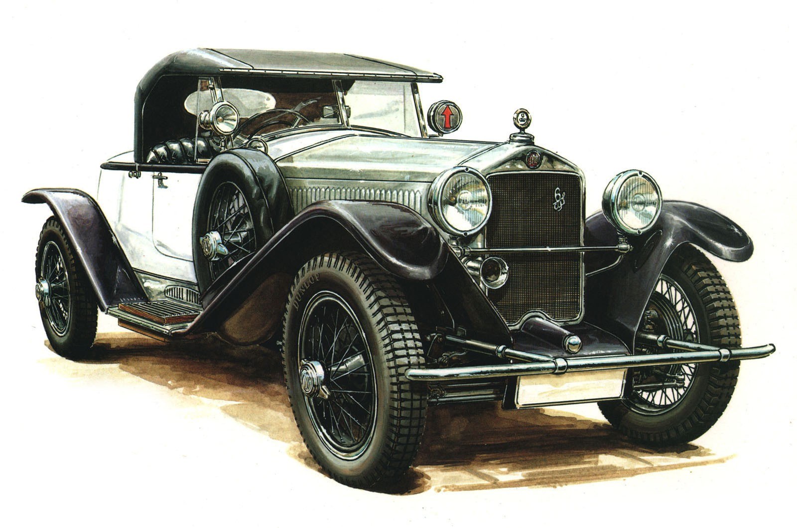 Vintage car illustration