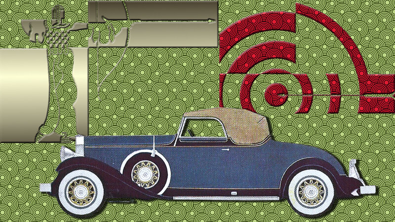 Vintage Car Illustration — Green