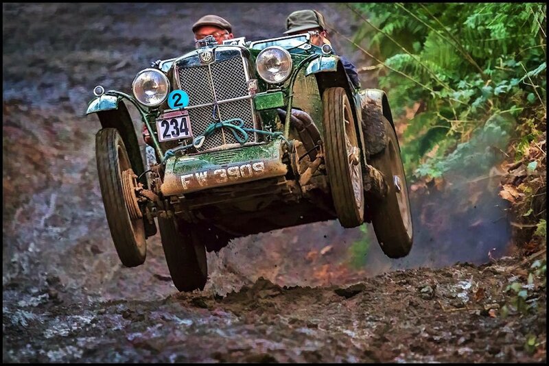 Vintage Car in Mud