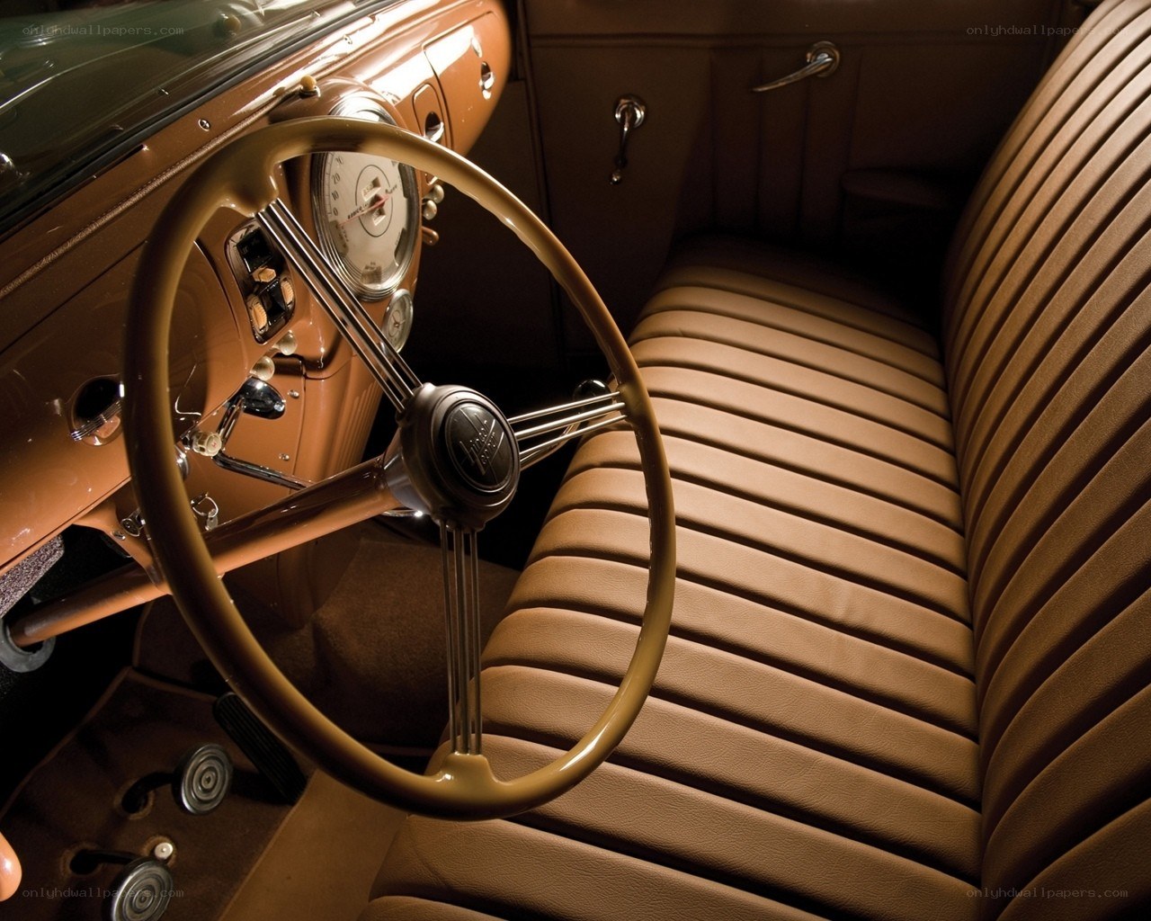 vintage car interior
