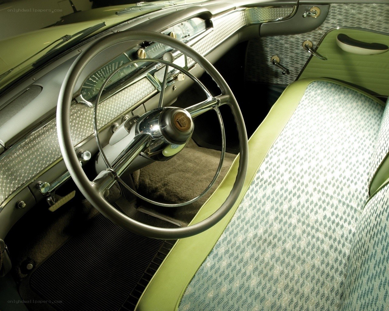 vintage car interior