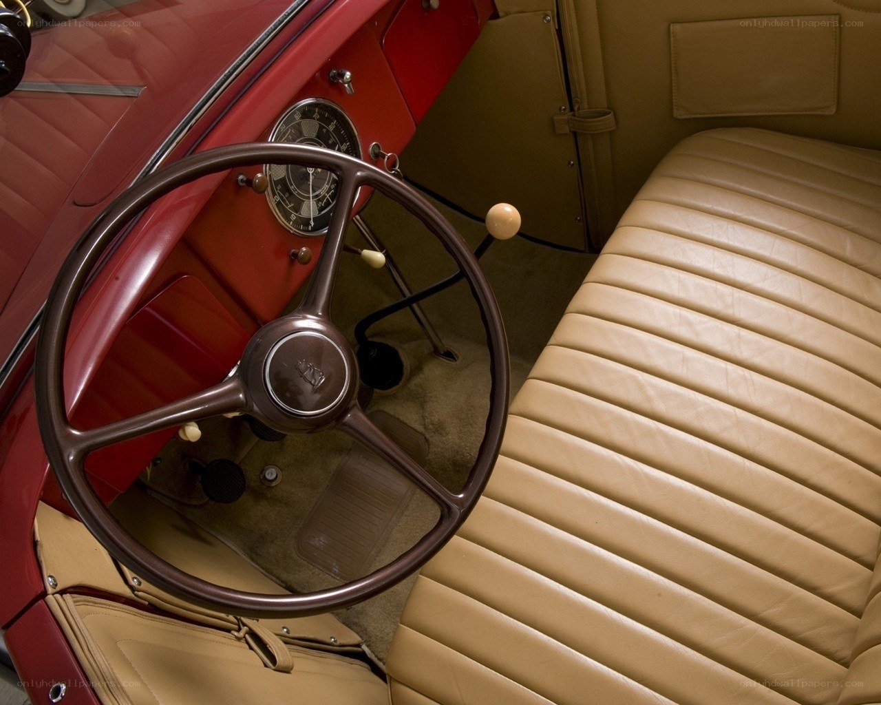 vintage car interior