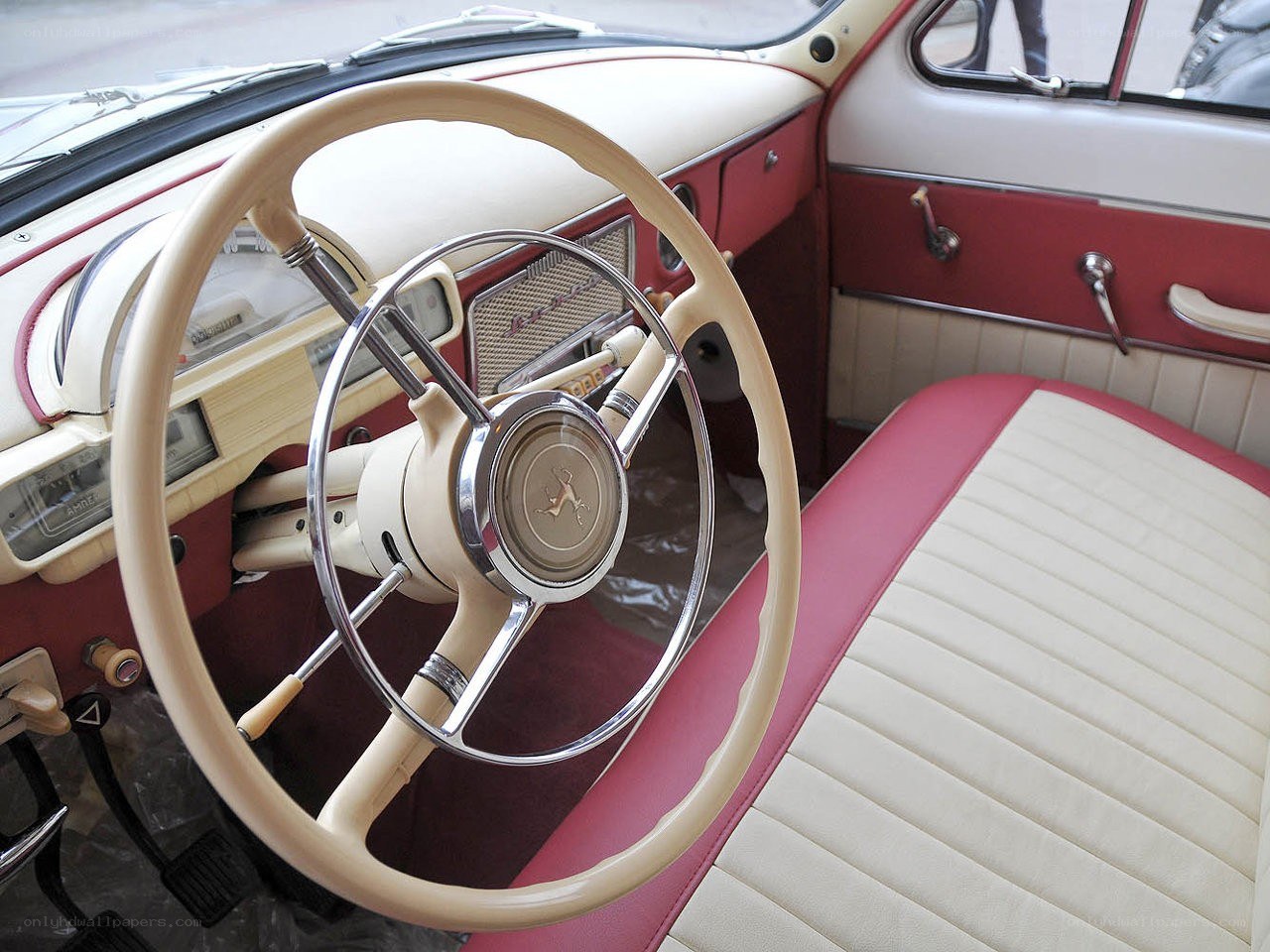vintage car interior
