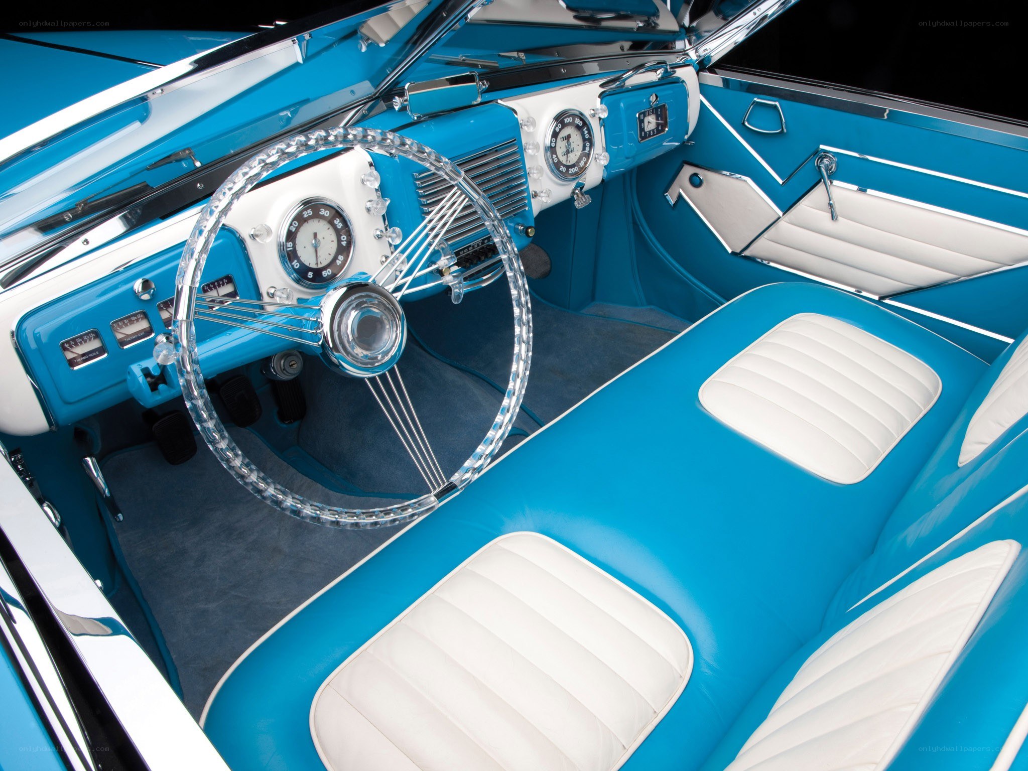 vintage car interior