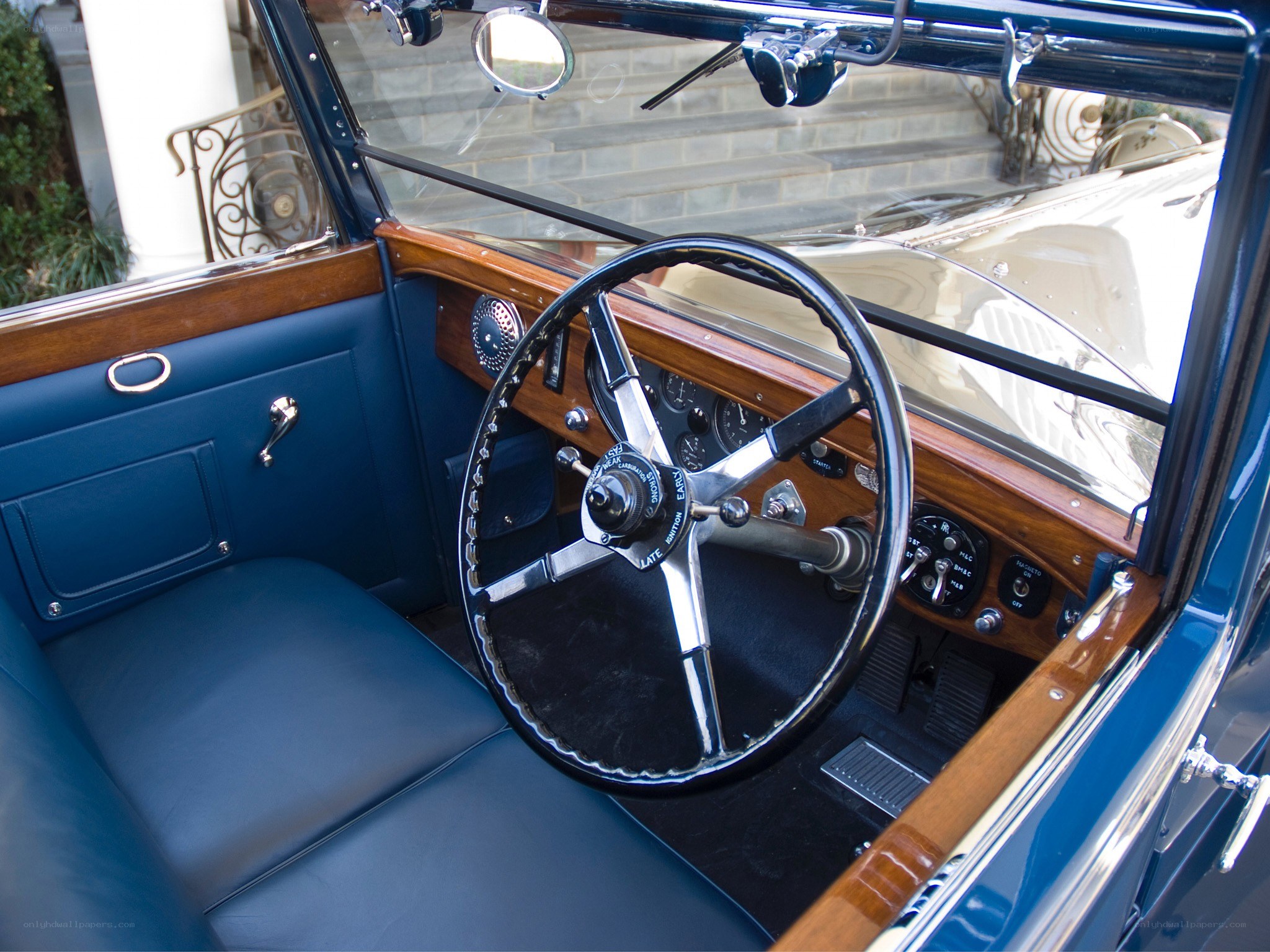 vintage car interior