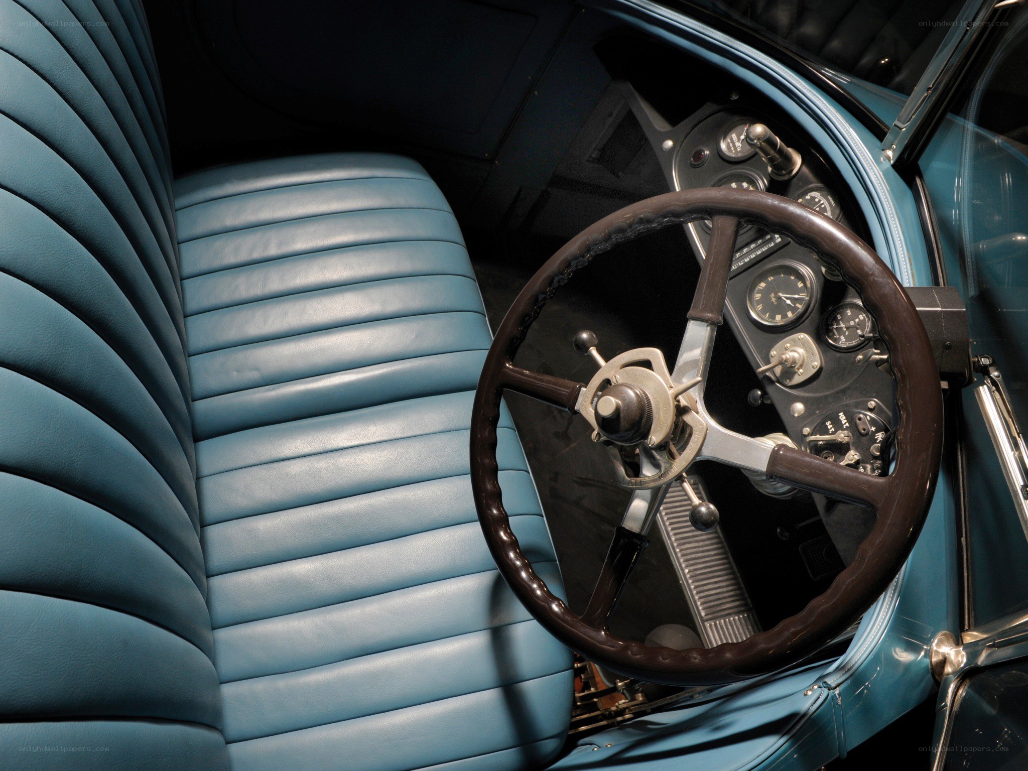 vintage car interior