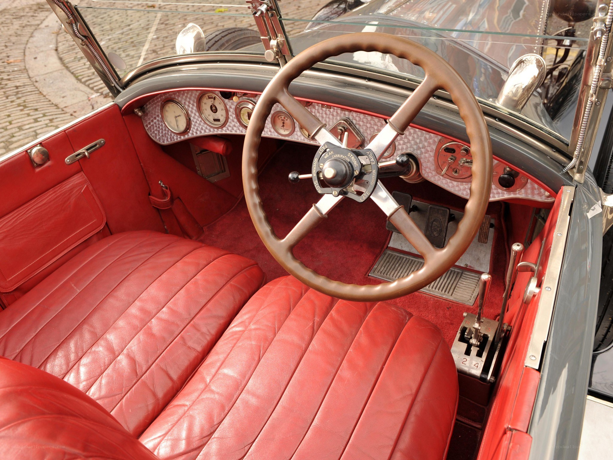 vintage car interior