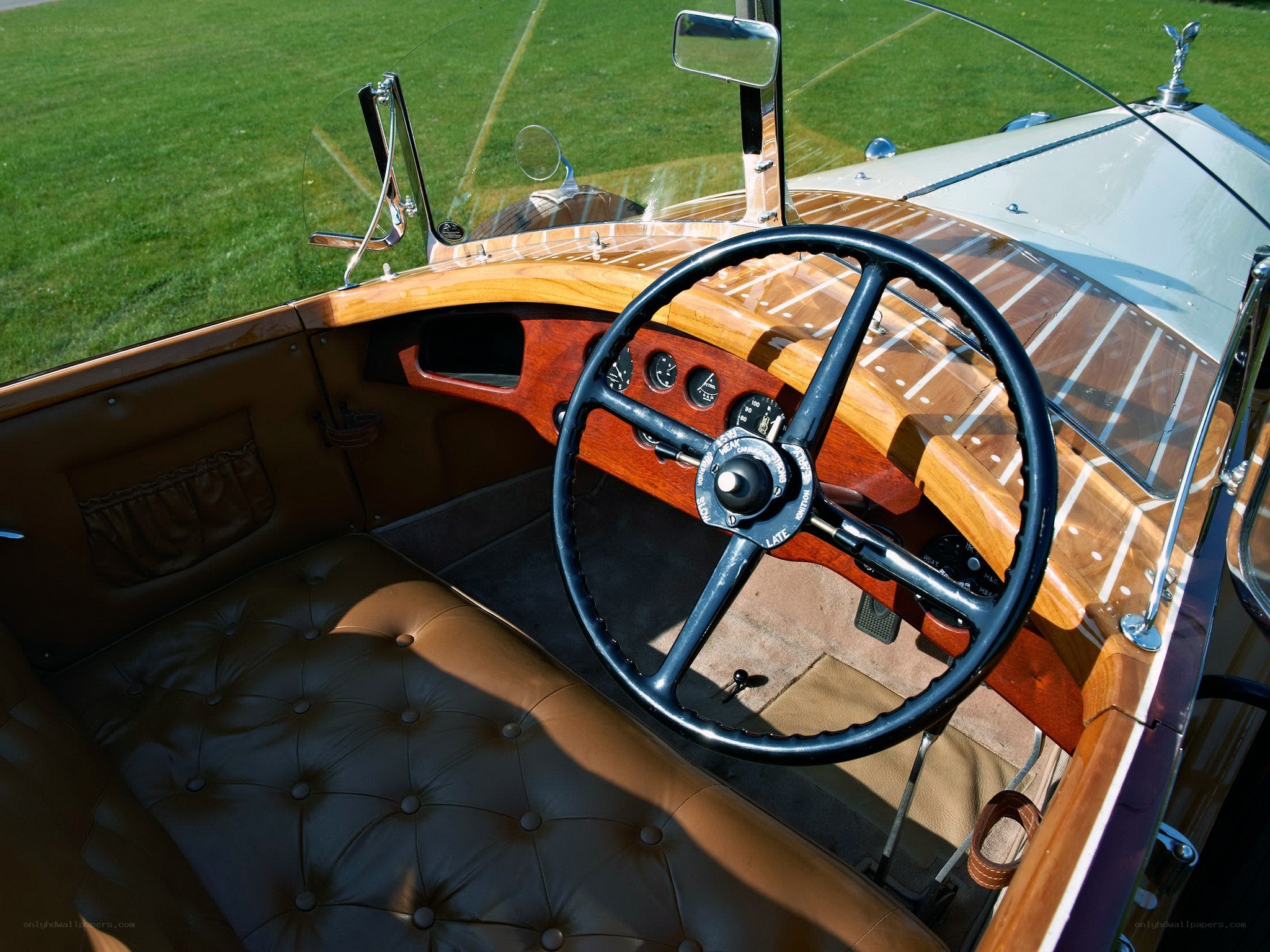 Vintage car interior