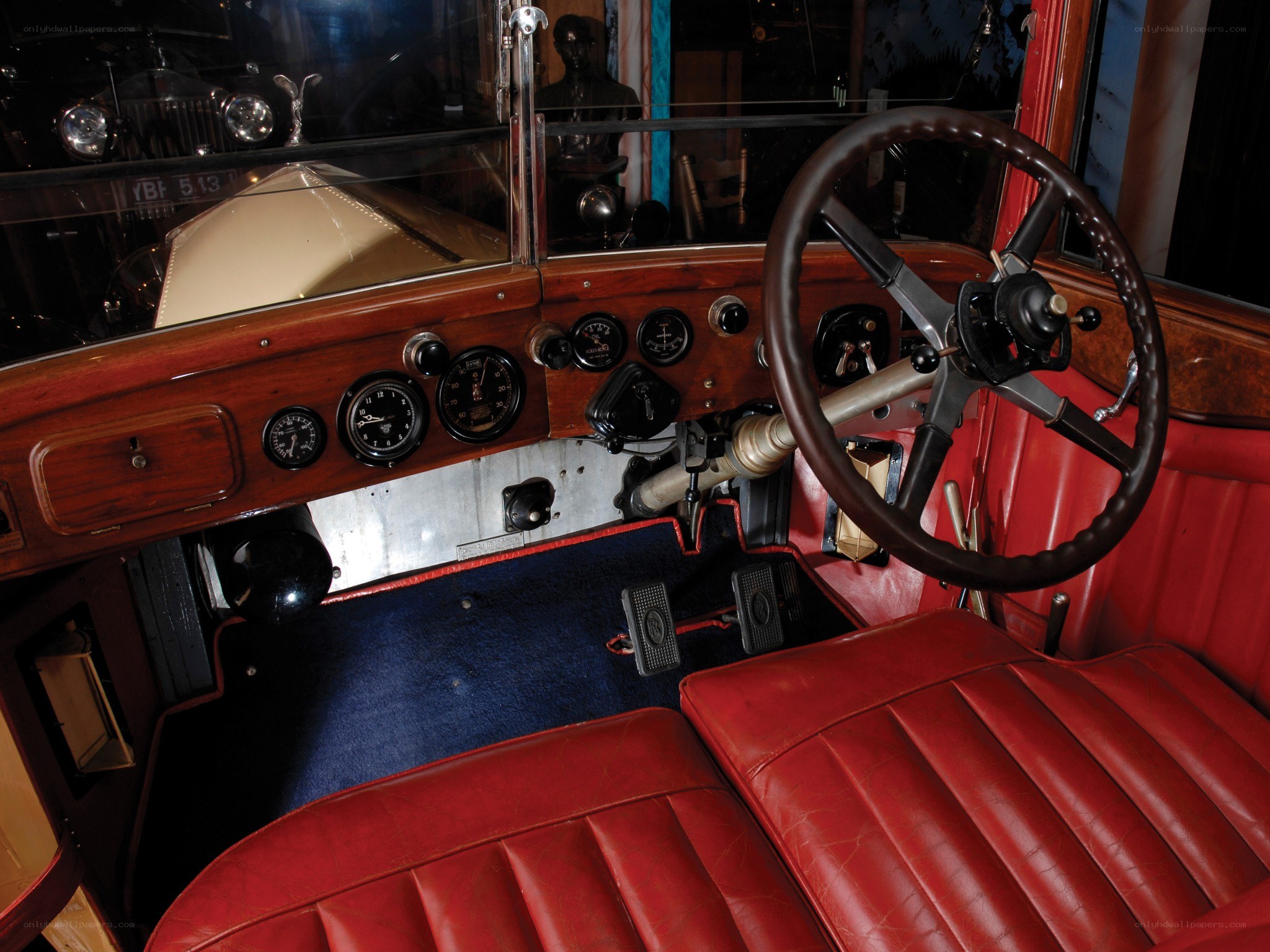 vintage car interior