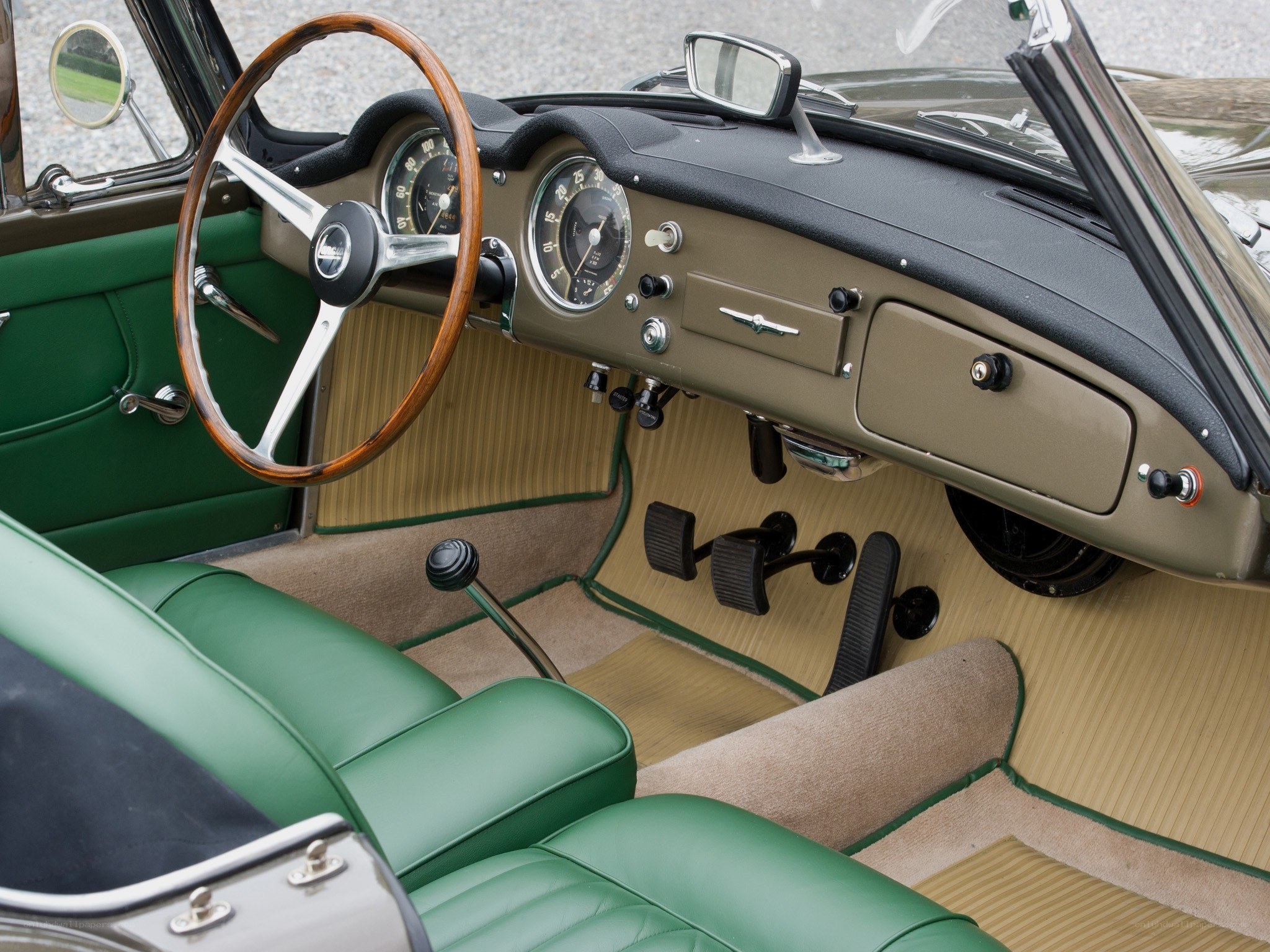 vintage car interior