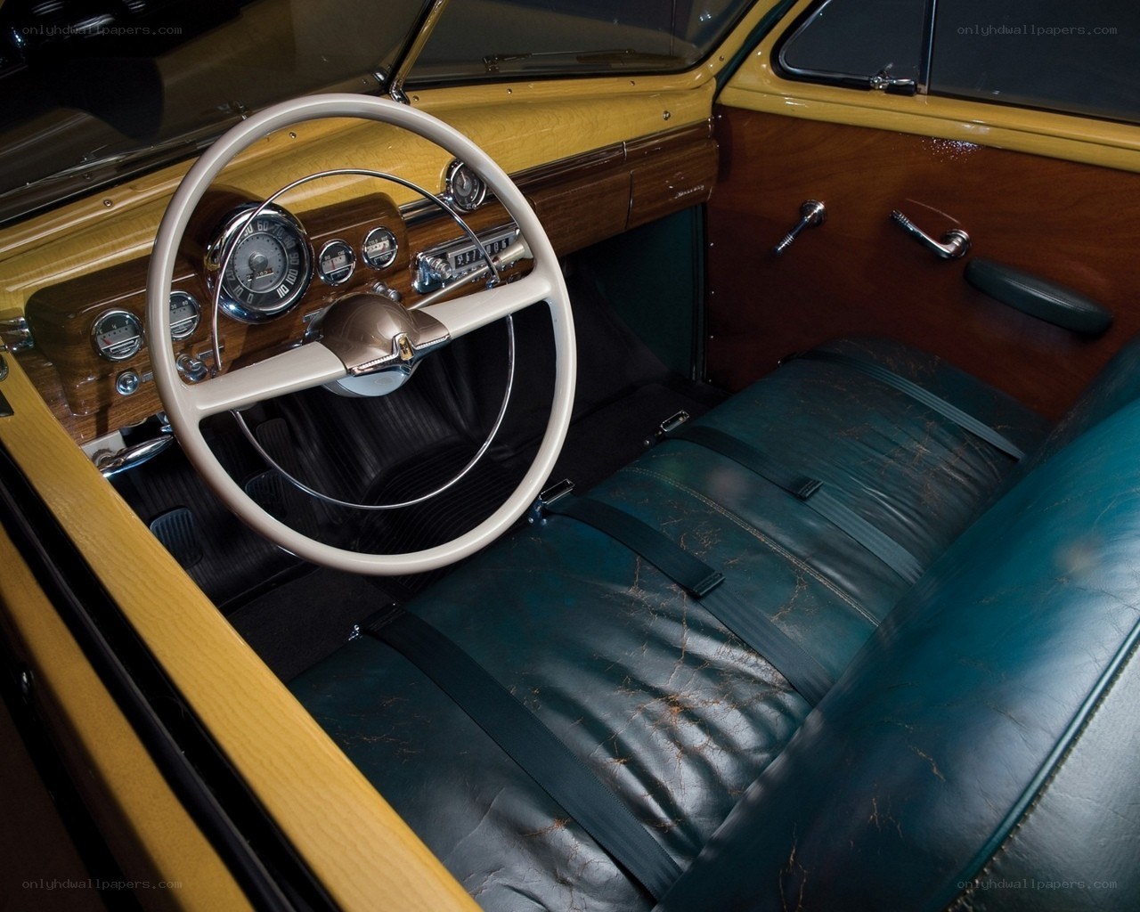 vintage car interior
