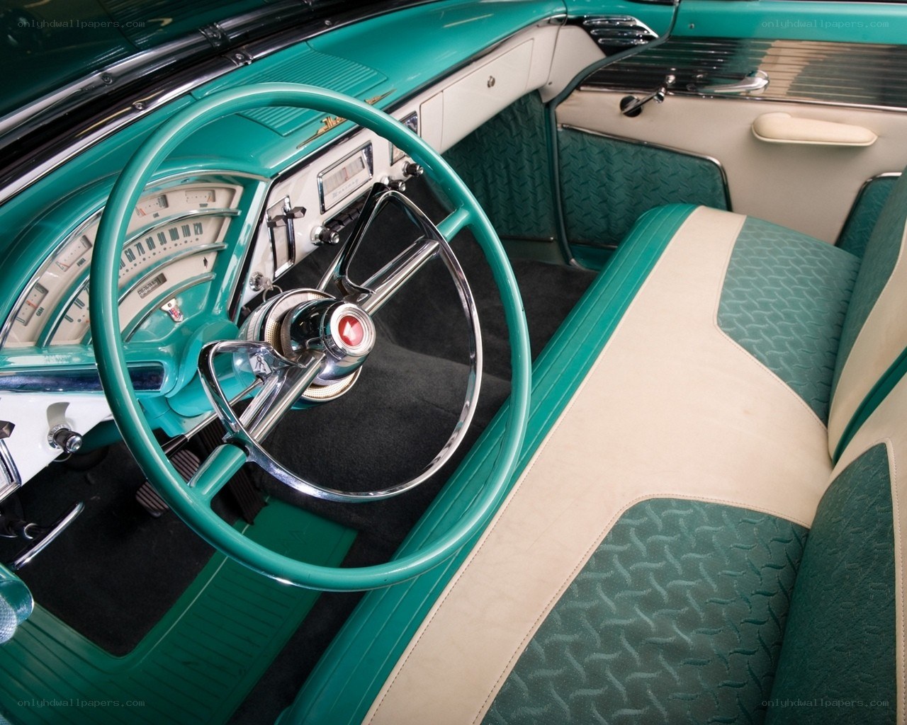 vintage car interior