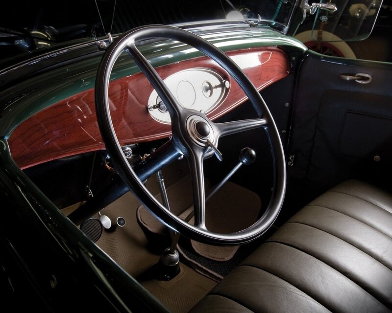 Vintage Car Interior — Black