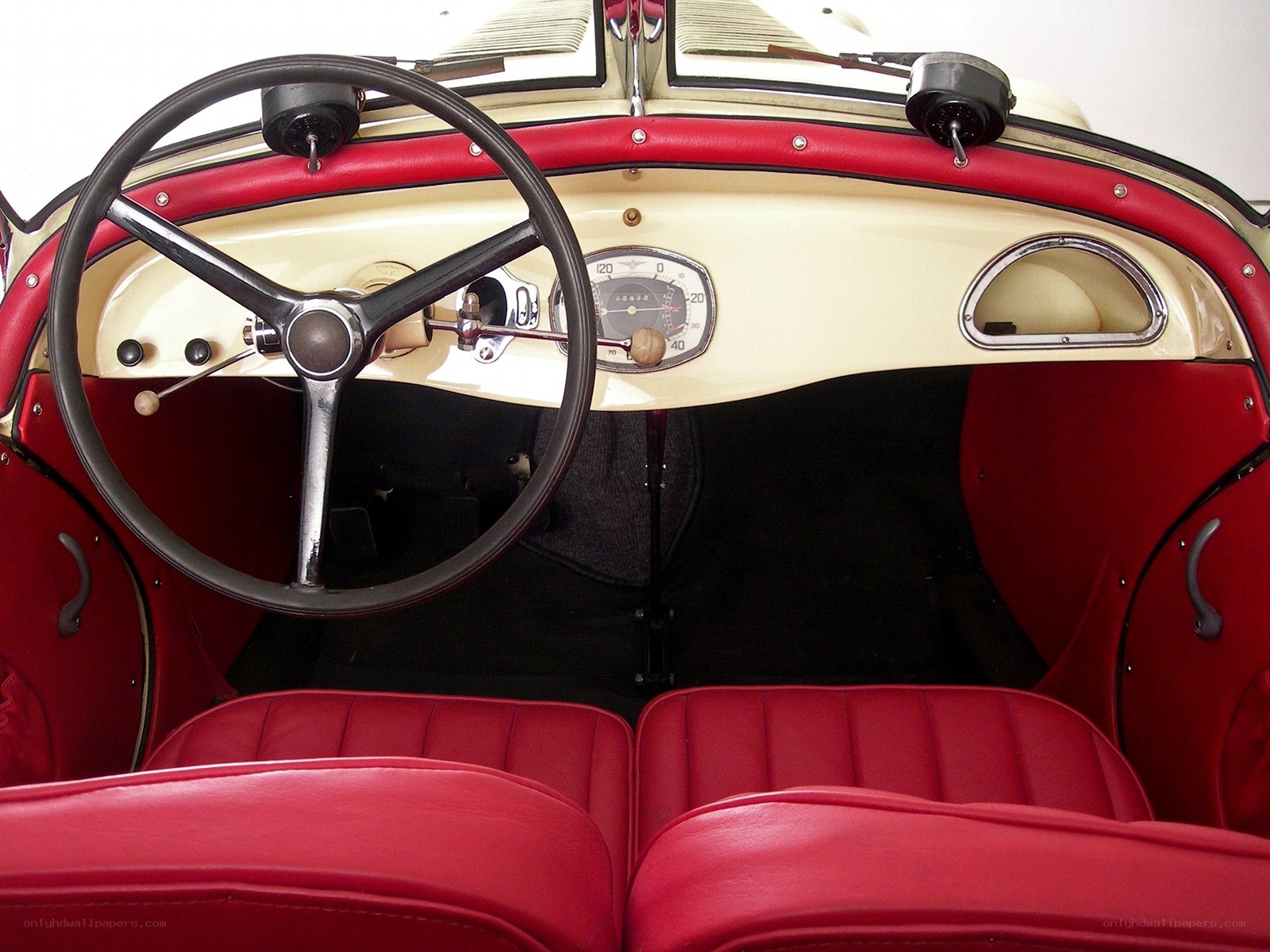 vintage car interior dashboard
