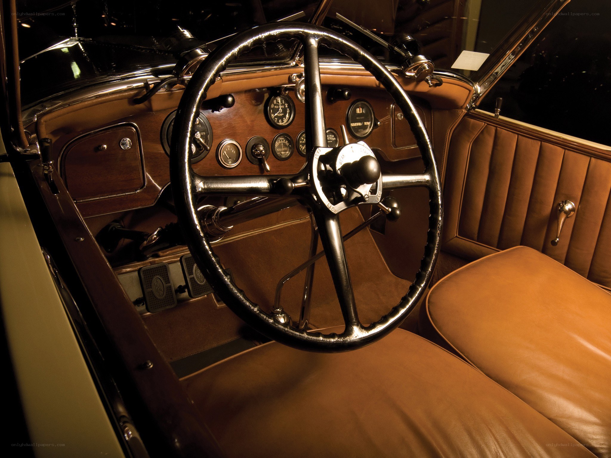 vintage car interior dashboard