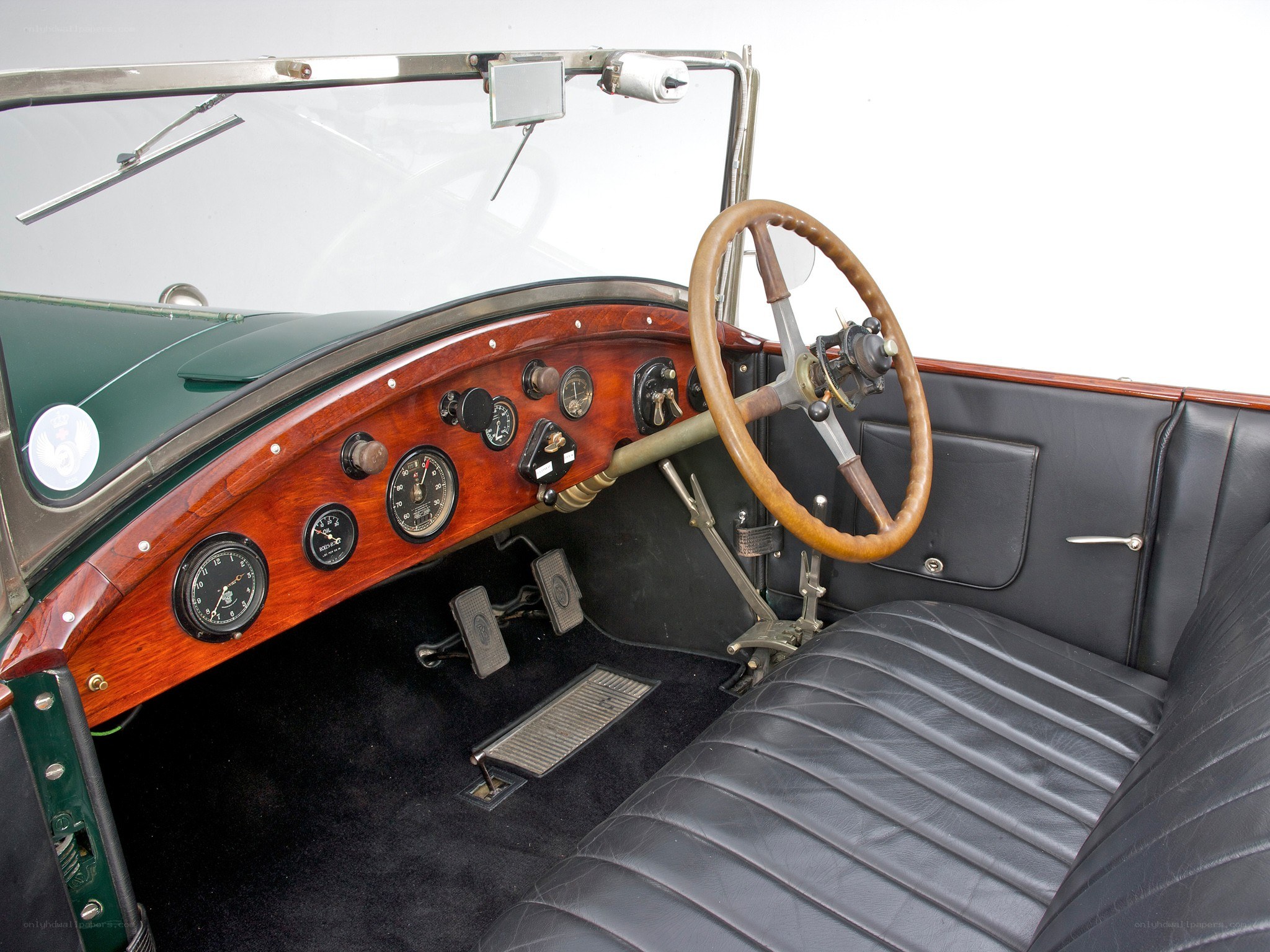 vintage car interior dashboard