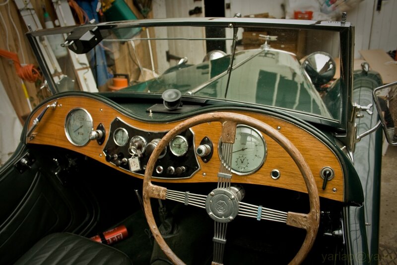 vintage car interior dashboard