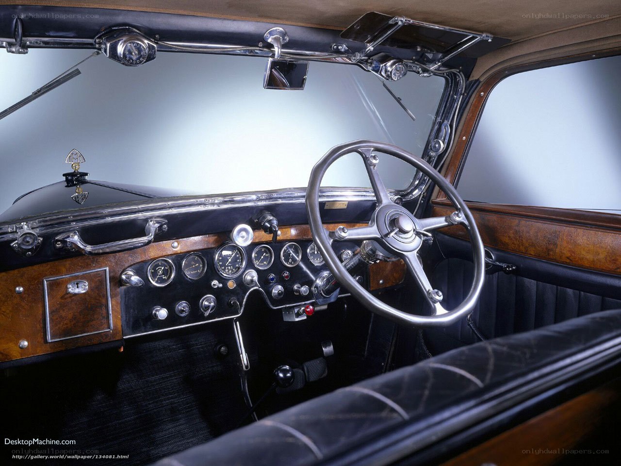 vintage car interior dashboard
