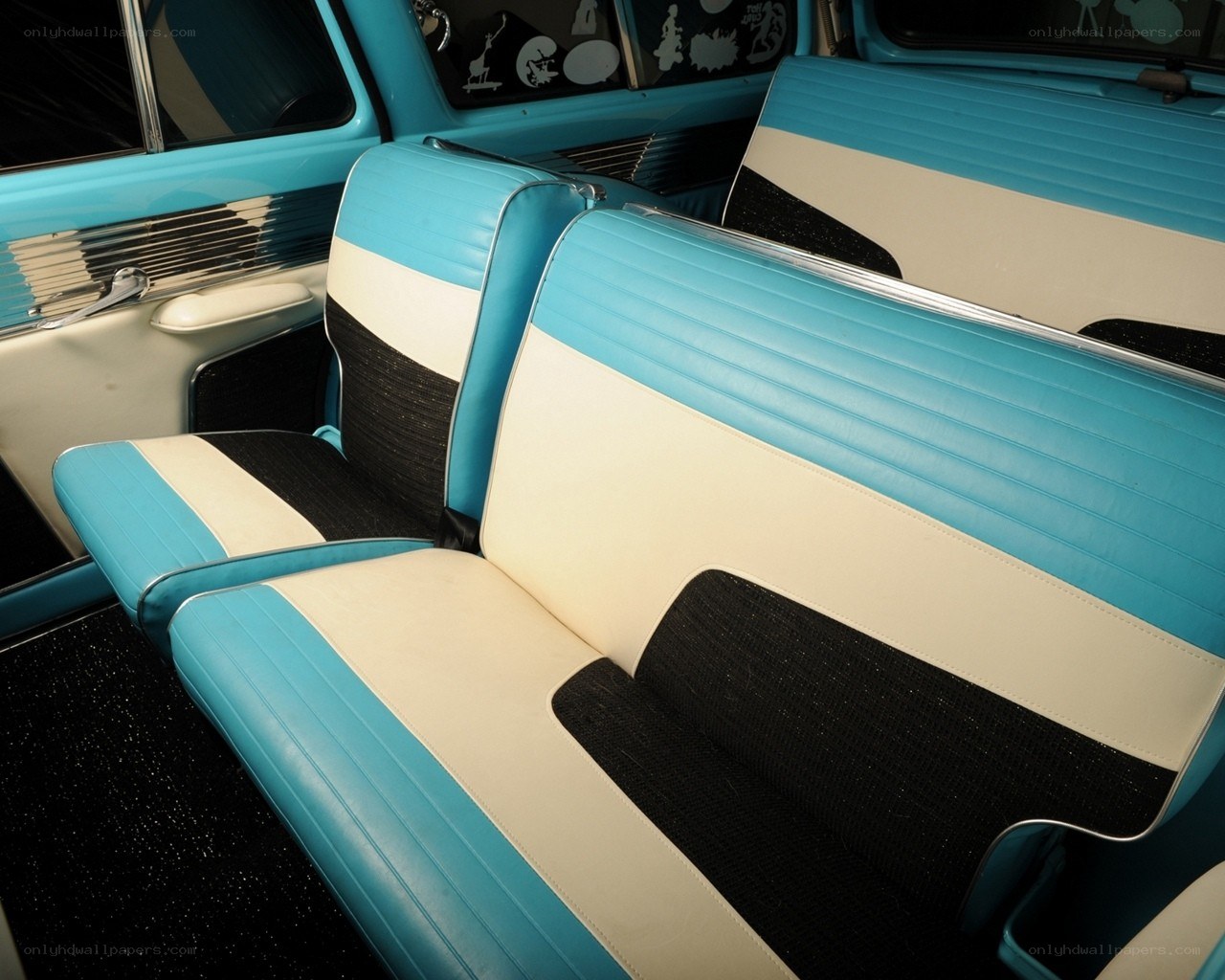 vintage car interior seats