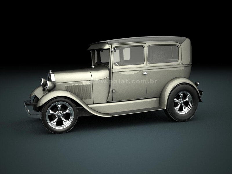 Vintage Car Model — Gray