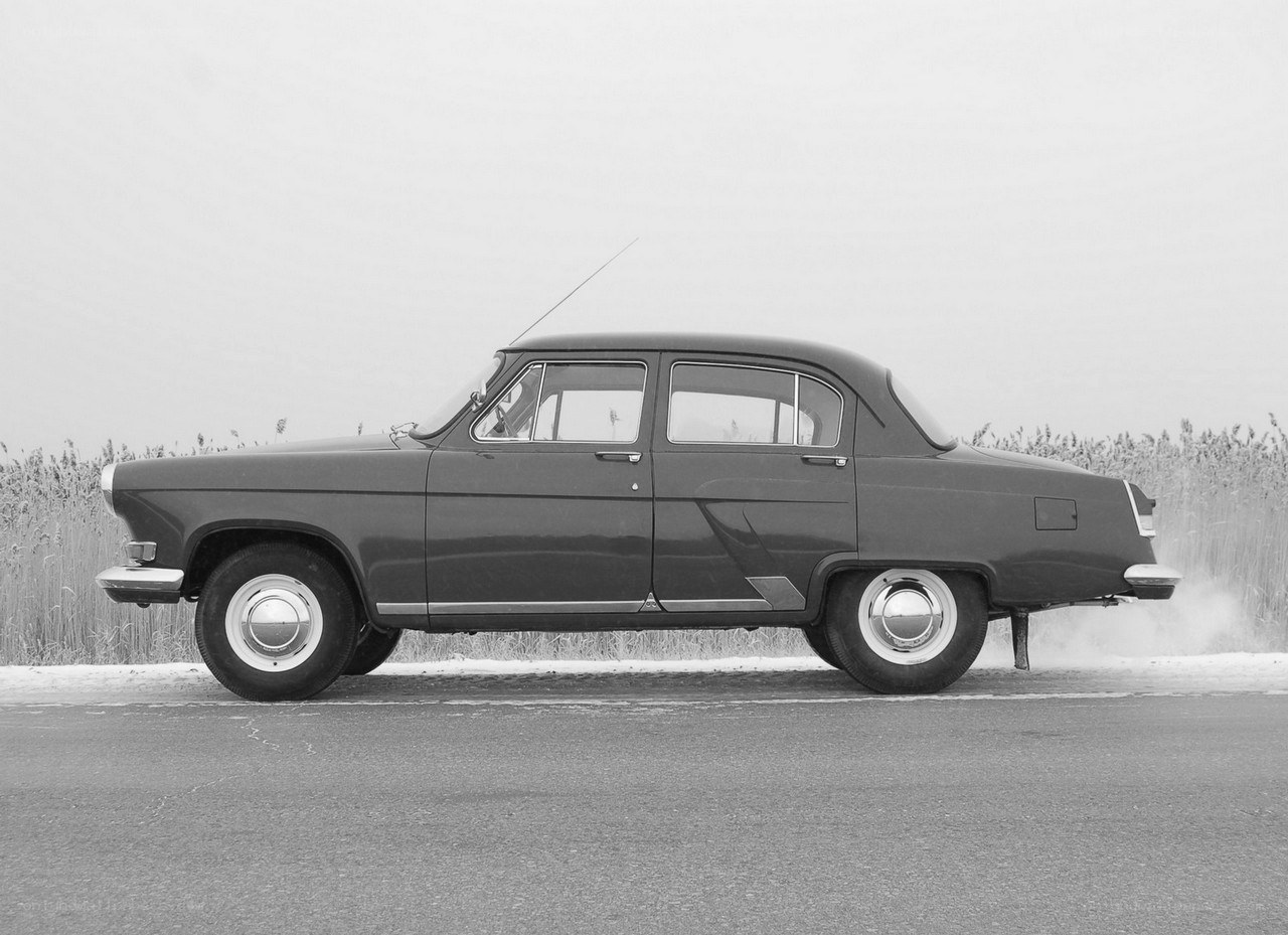 vintage car on a road