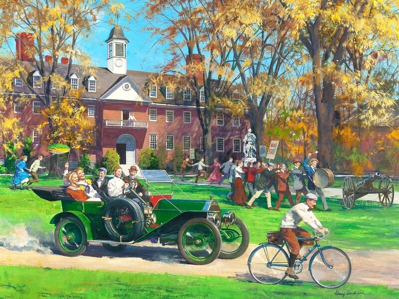 Vintage Car on Campus