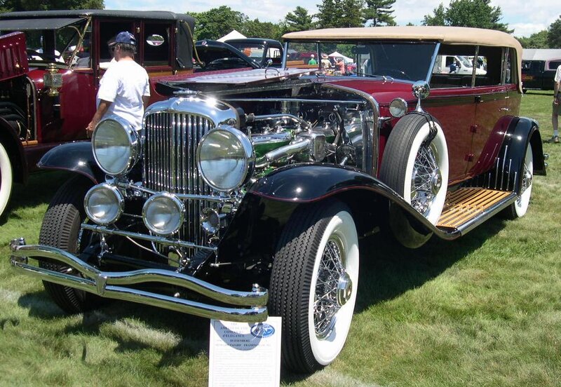 Vintage Car on Display — Black