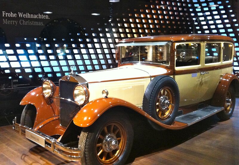 Vintage Car on Display — Brown