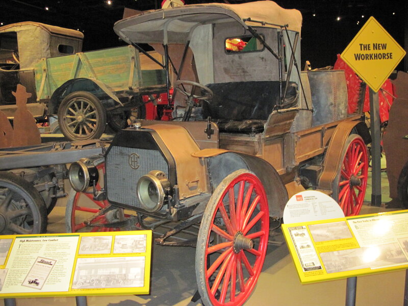 Vintage Car on Display — Red