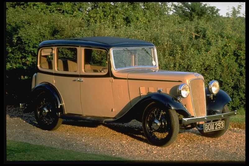 vintage car on gravel
