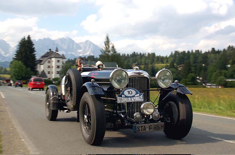 Vintage Car on Road — Black