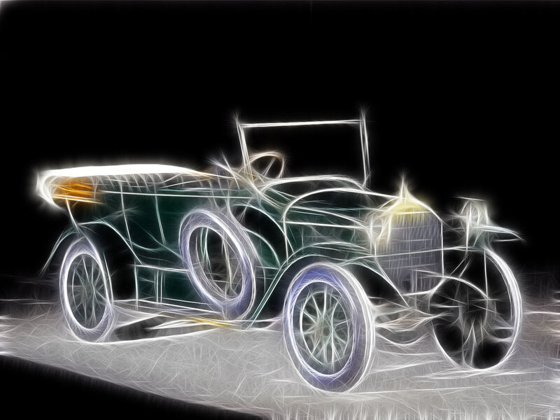Vintage Car Outline