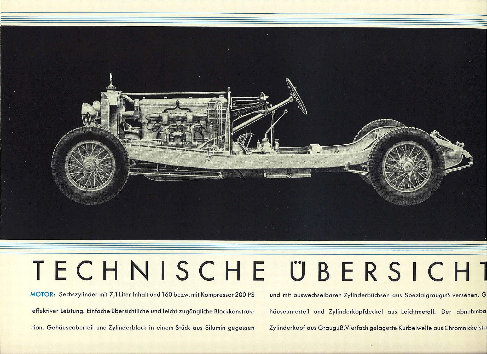Vintage car technical overview
