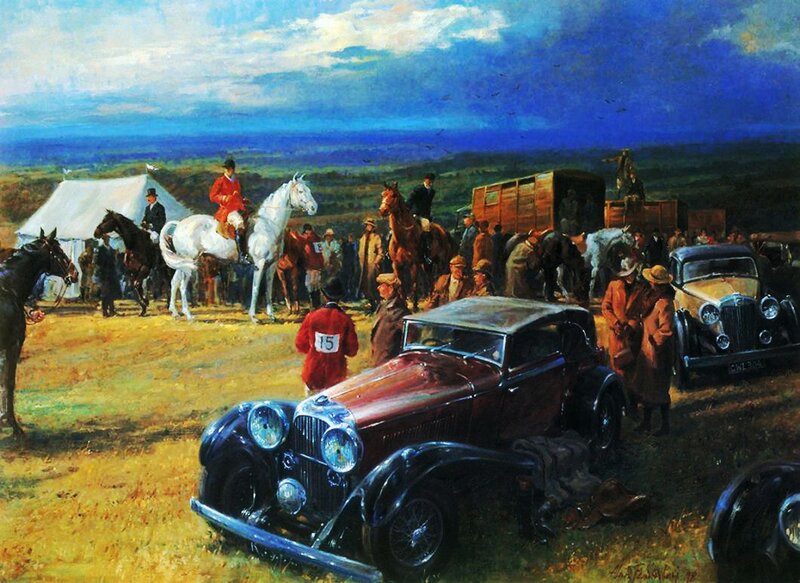 Vintage Cars and Horses
