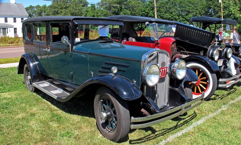 vintage cars at a show
