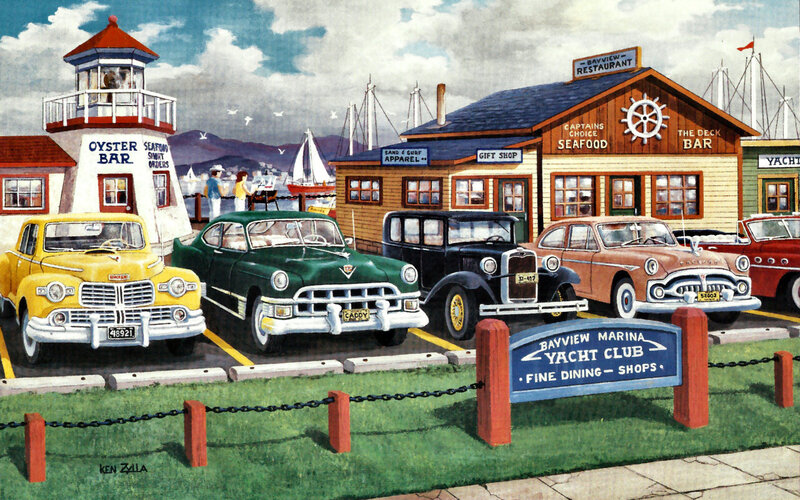 Vintage Cars at Marina