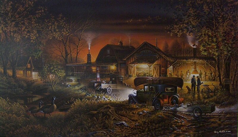 Vintage Cars at Night