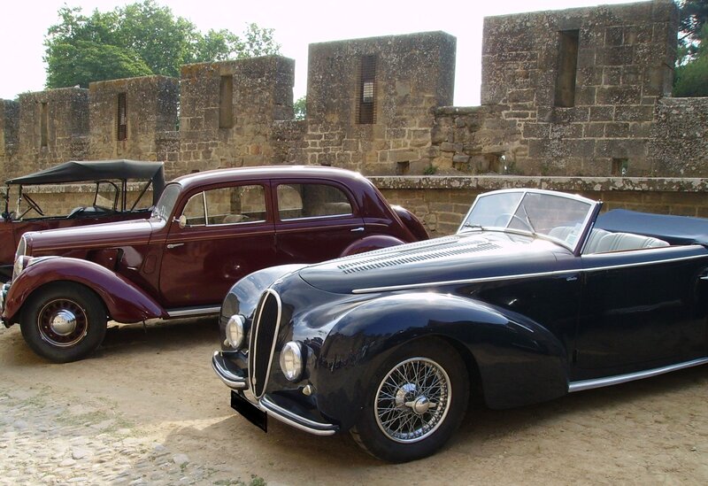 Vintage Cars in Courtyard
