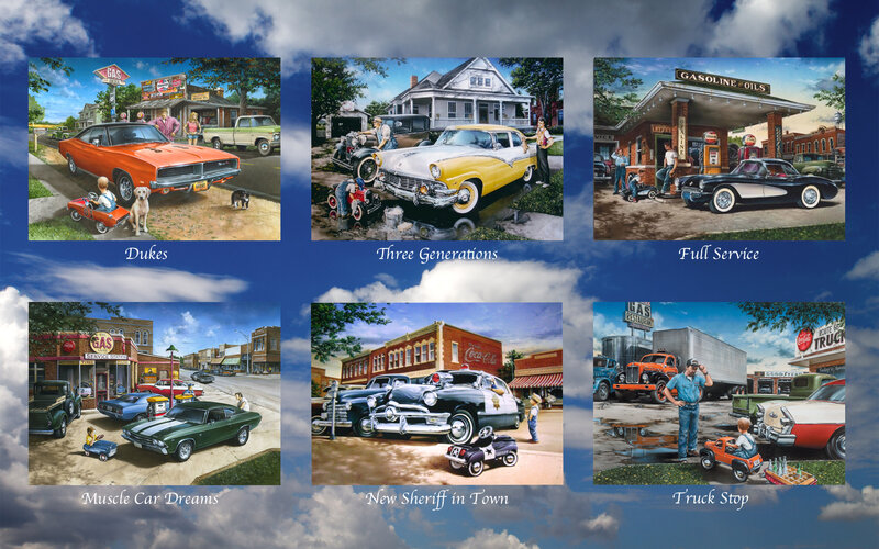 Vintage Cars in Town
