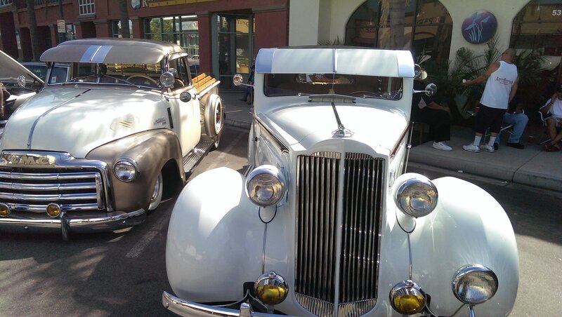 Vintage Cars on Display — White