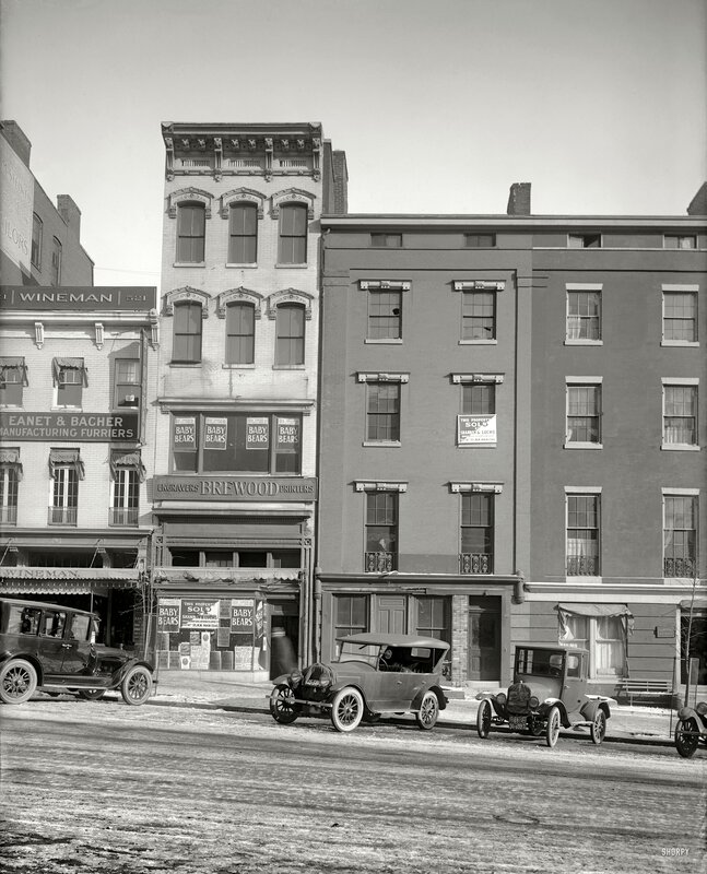 Vintage Cars on Street — Black, Historical, Winter