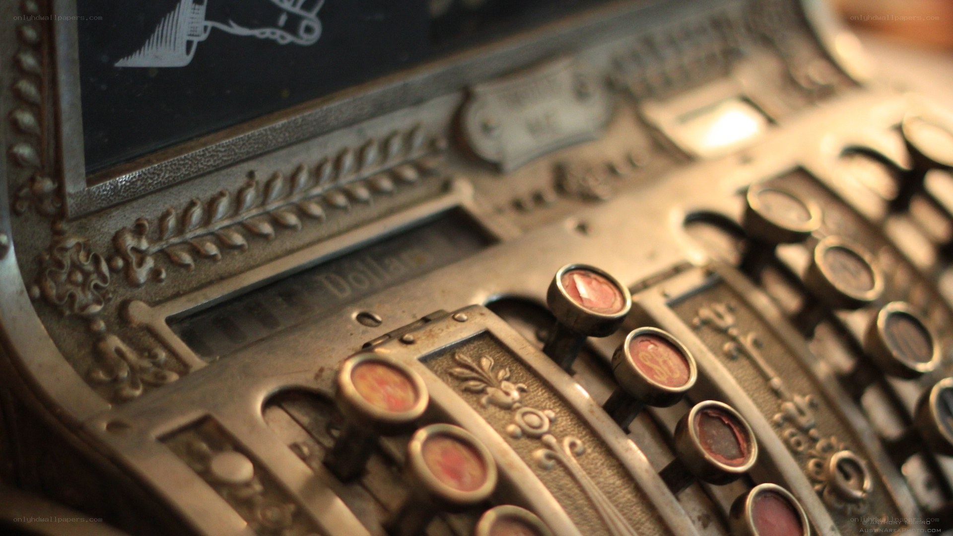 vintage cash register keys