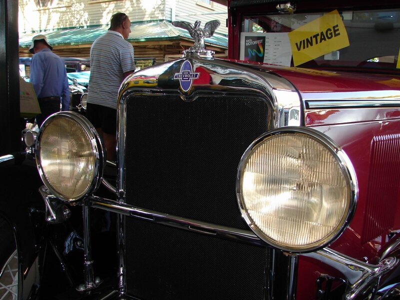 Vintage Chevrolet at a car show