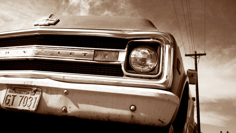vintage chevrolet truck front